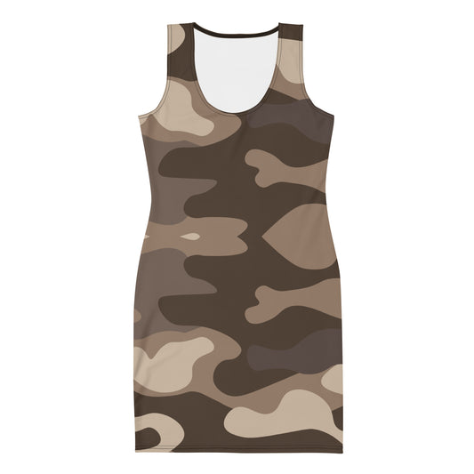 Brown Fatigue Dress Bodycon dress