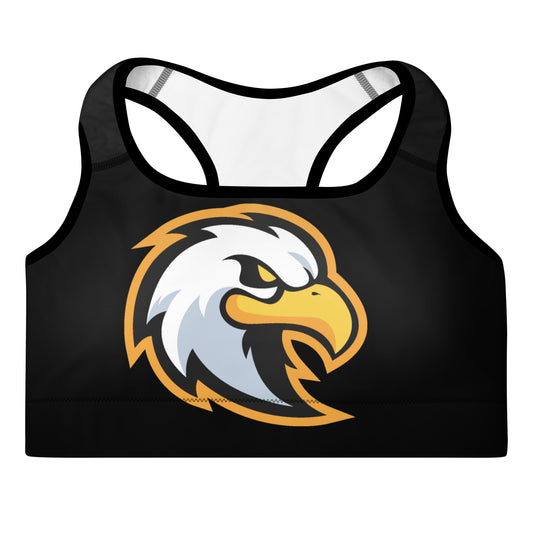 Custom School Spirit Mascot Padded Sports Bra