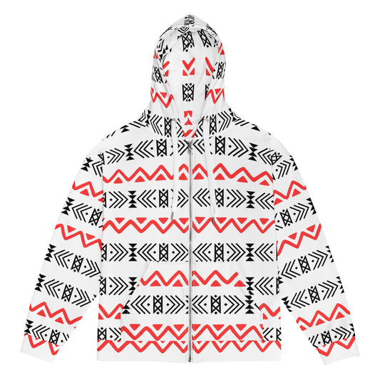African Print Unisex Zip Hoodie