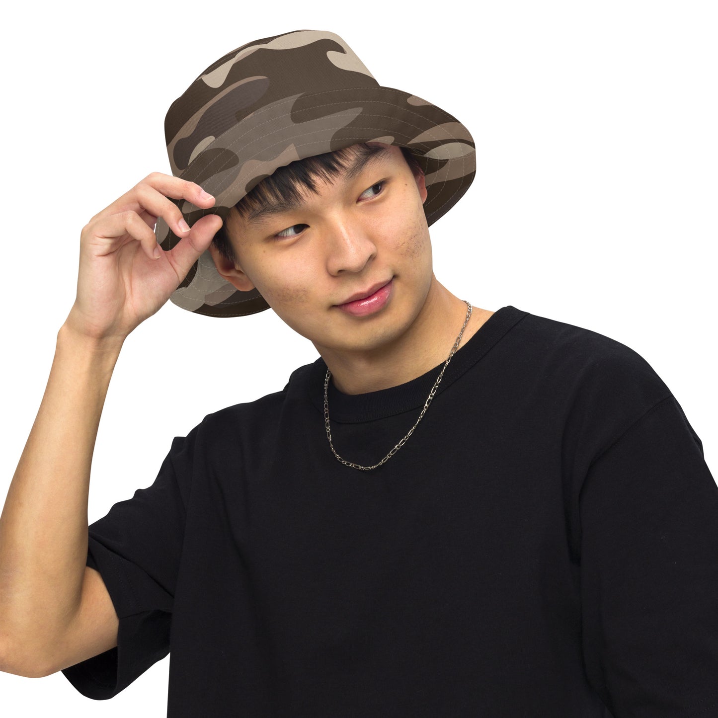 Brown Fatigue Bucket Hat