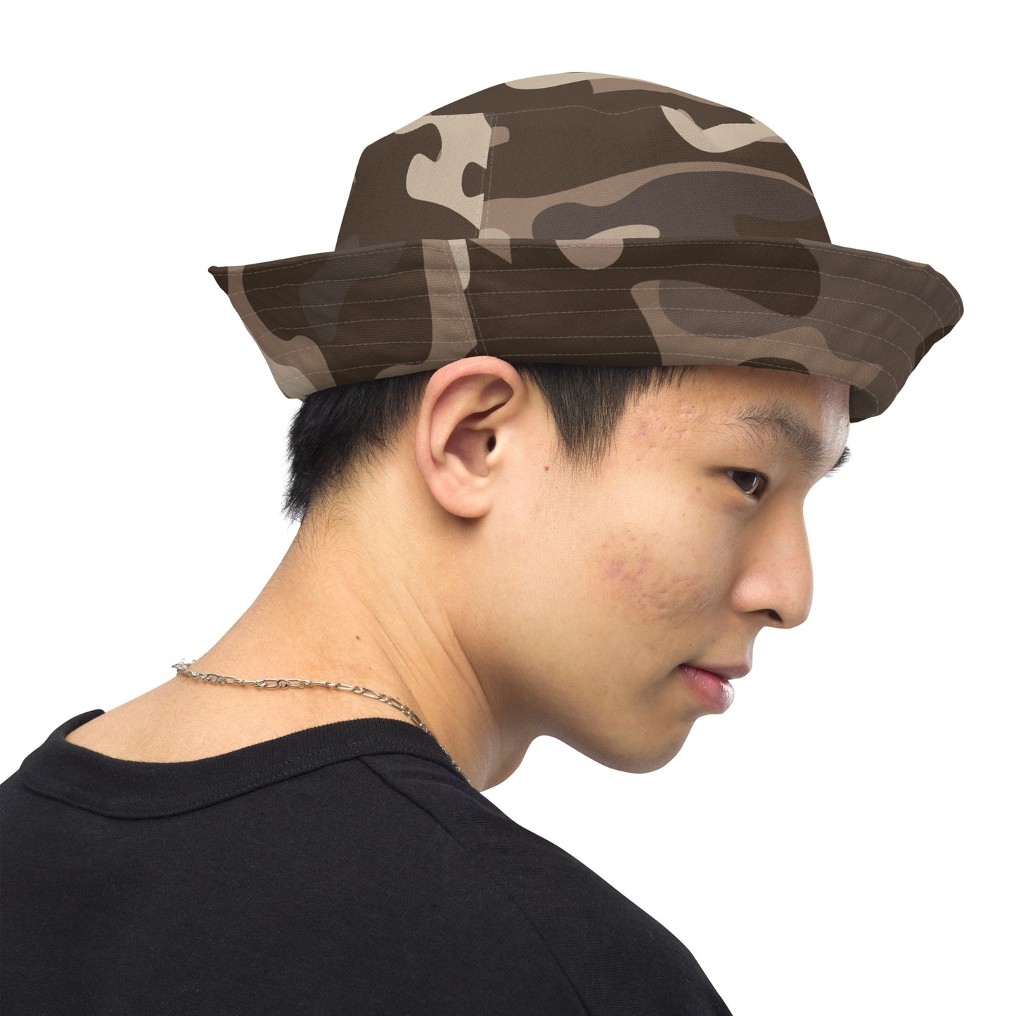 Brown Fatigue Bucket Hat