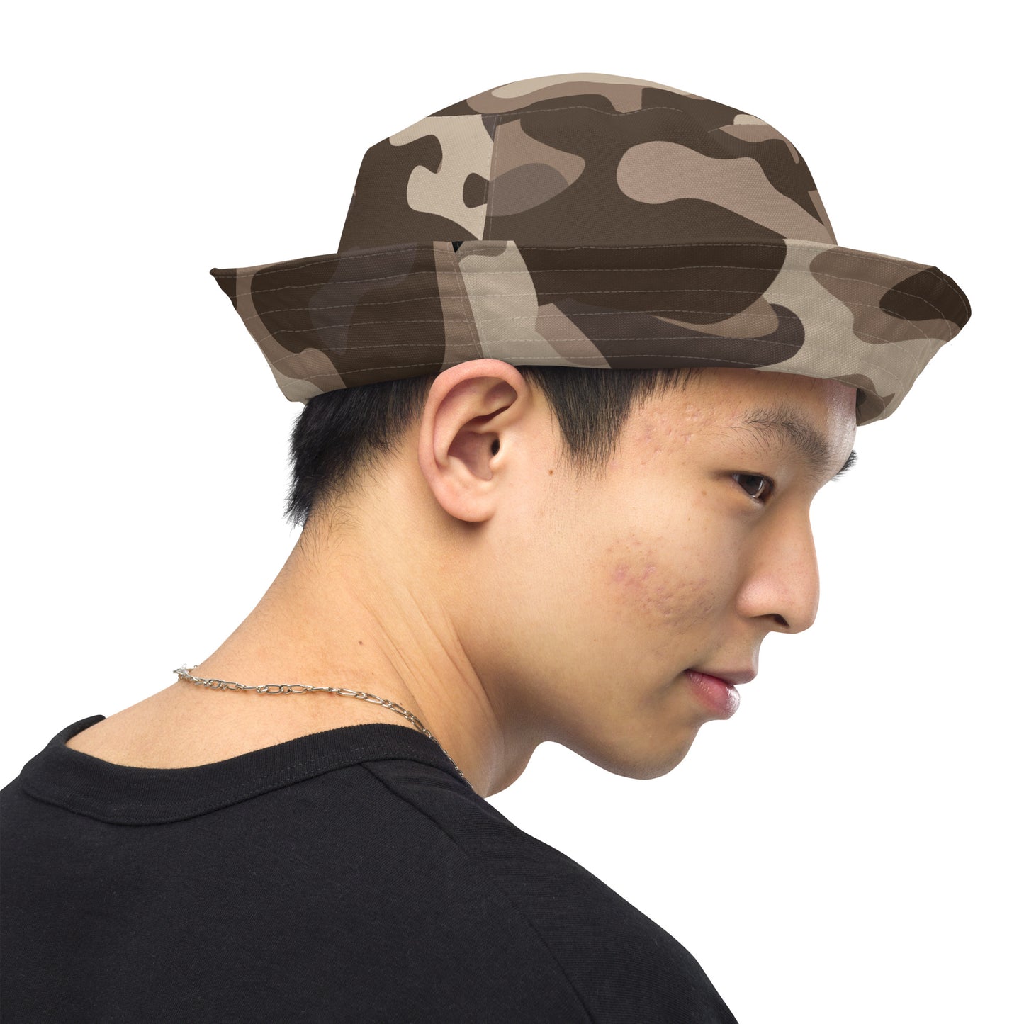 Brown Fatigue Bucket Hat