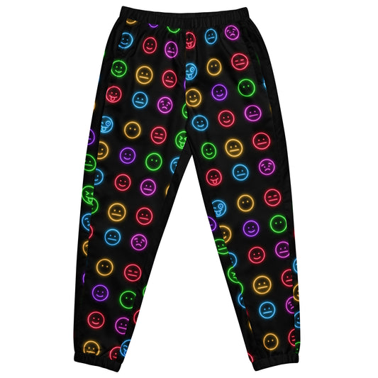 Glowing Smiley Face Unisex track pants
