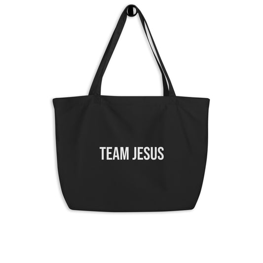 Team Jesus Large organic tote bag