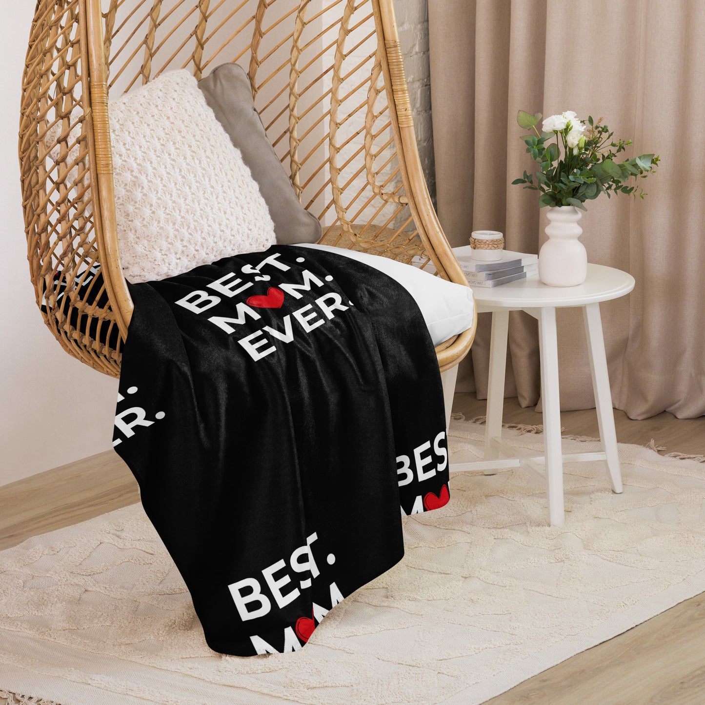 Best Mom Ever Sherpa blanket