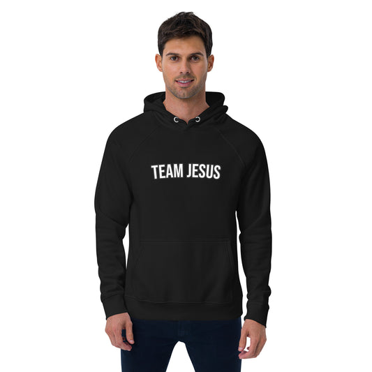 Team Jesus Unisex Eco Raglan Hoodie