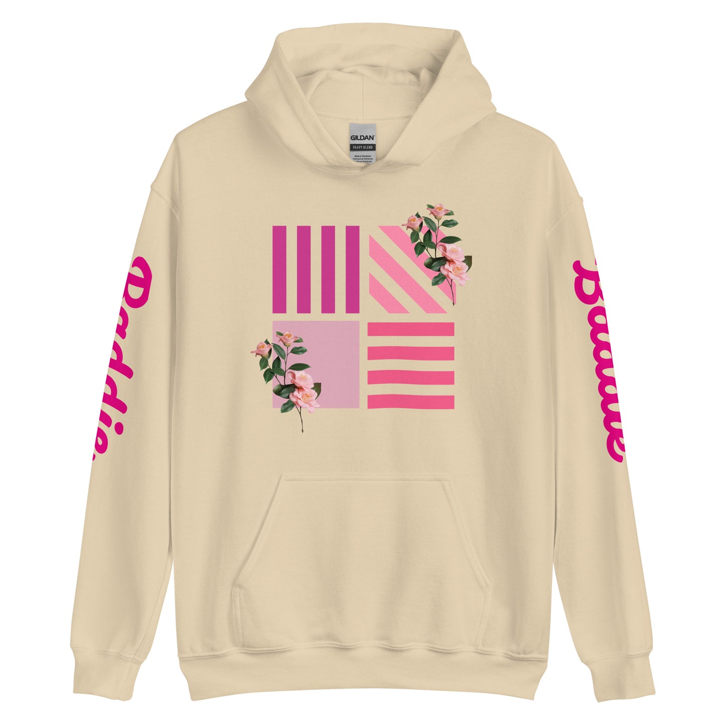 Rose on Hoodie Hoodie