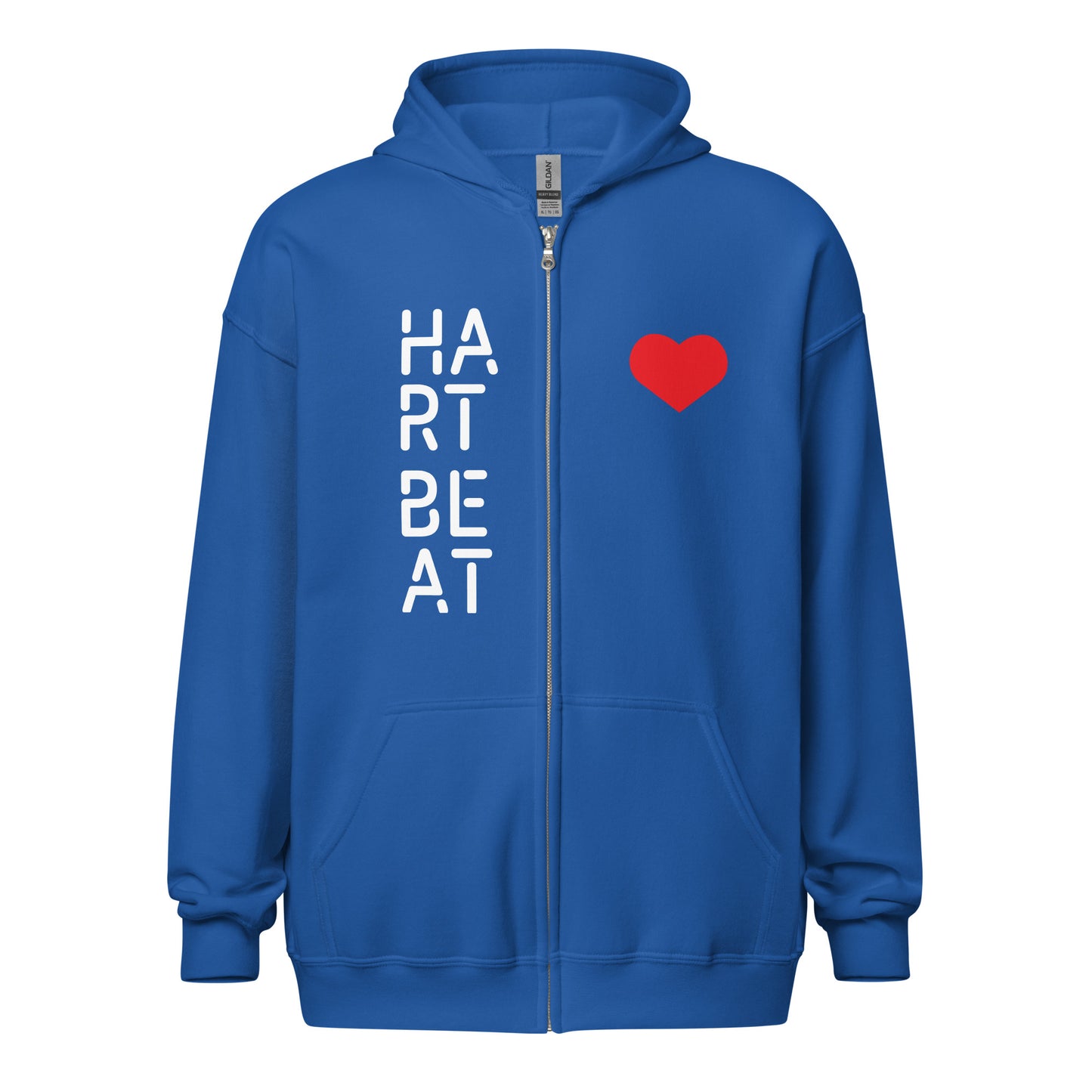 Heartbeat Unisex Heavy Blend Zip Hoodie