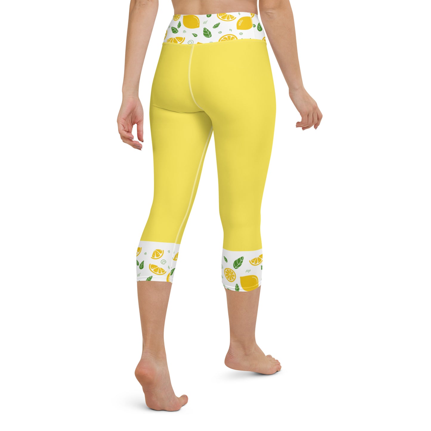Lemon Yoga Capri Leggings