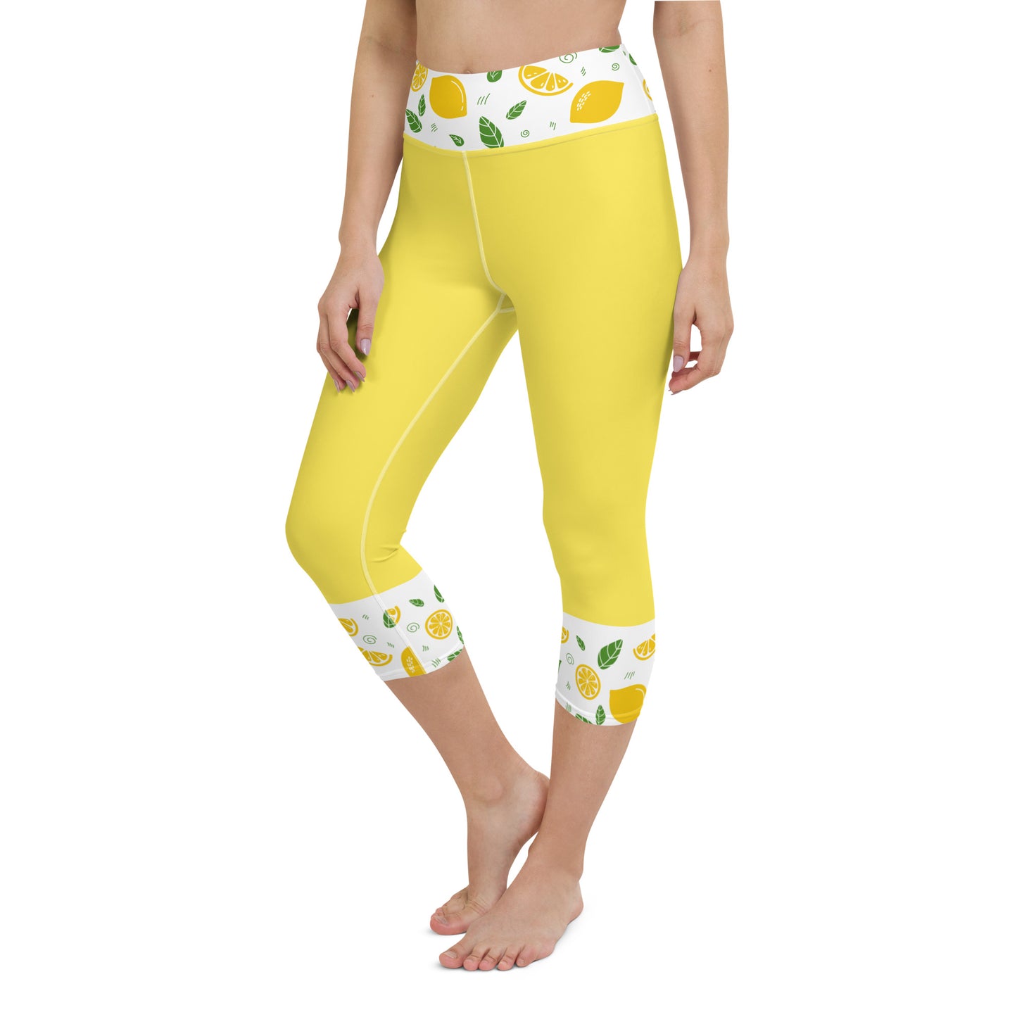 Lemon Yoga Capri Leggings