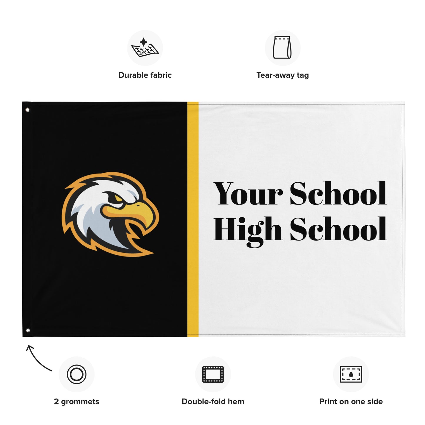 Customized School Mascot Flag