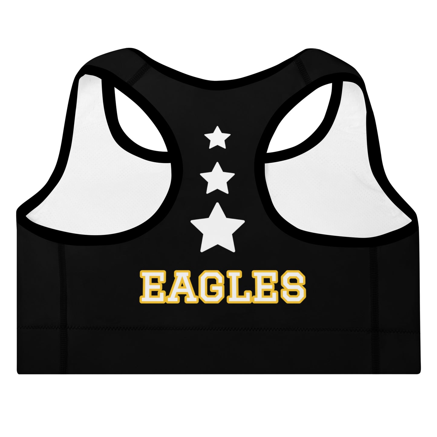 Custom School Spirit Mascot Padded Sports Bra