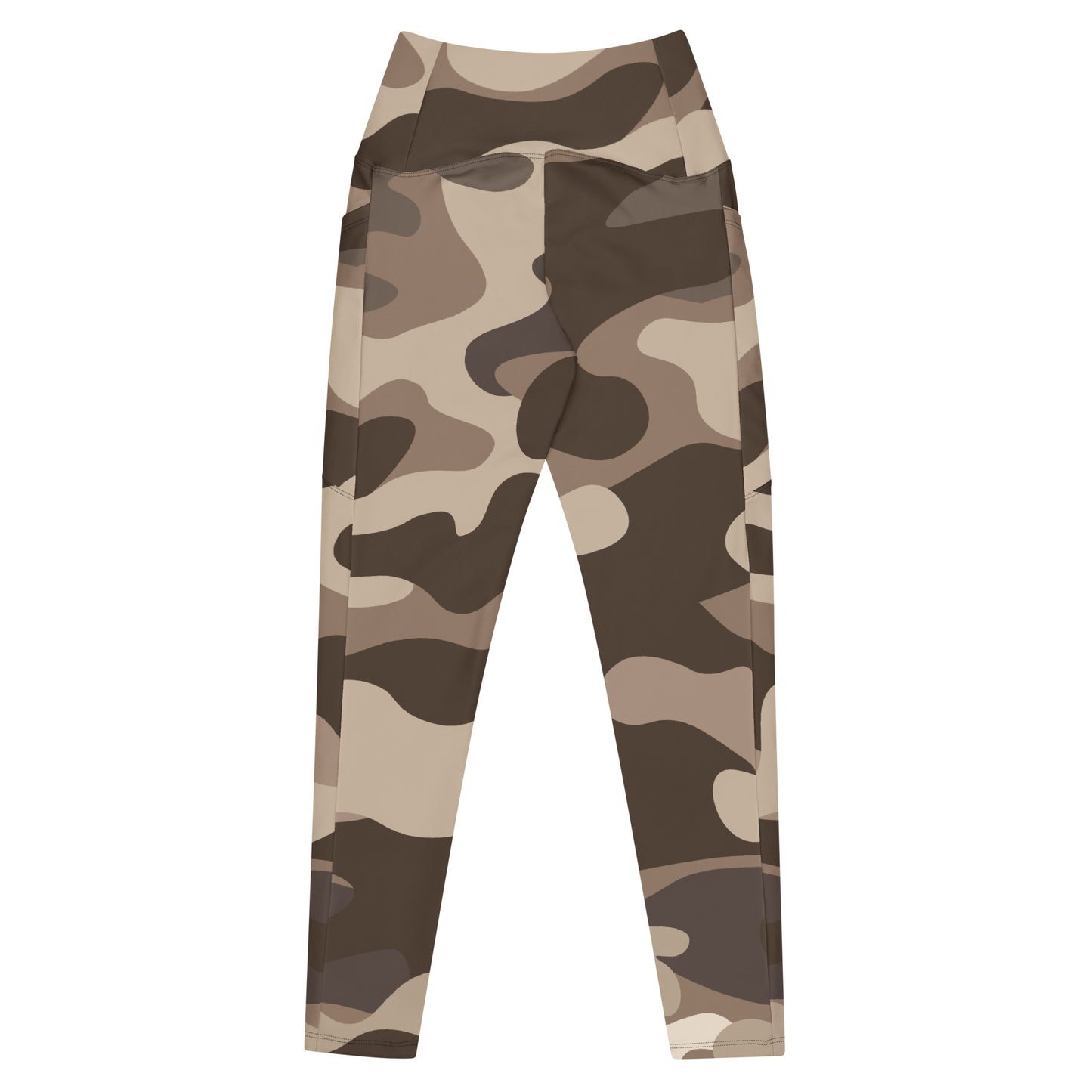 Brown Fatigue Leggings with pockets