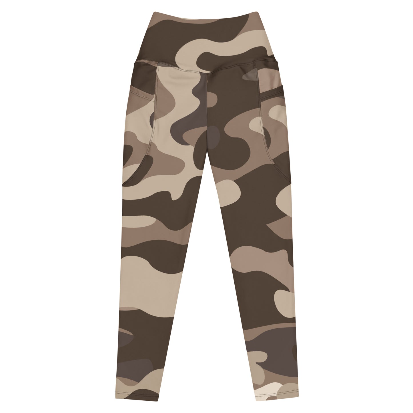 Brown Fatigue Leggings with pockets