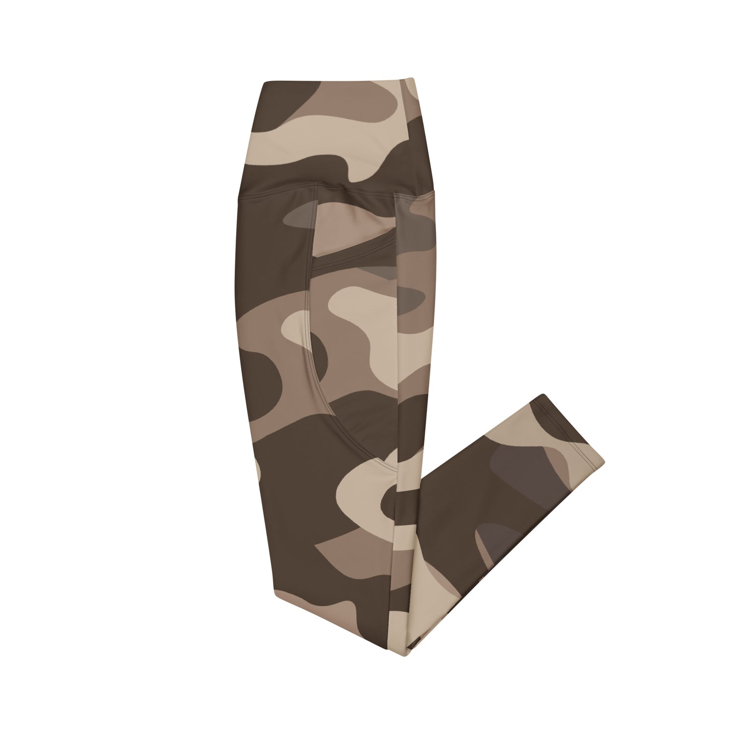 Brown Fatigue Leggings with pockets