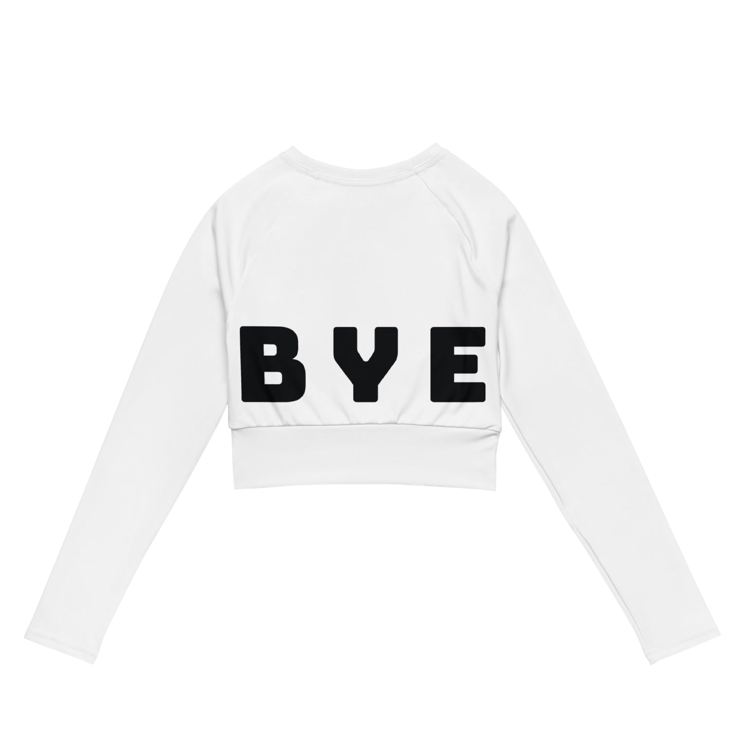 HI/BYE Recycled long-sleeve crop top
