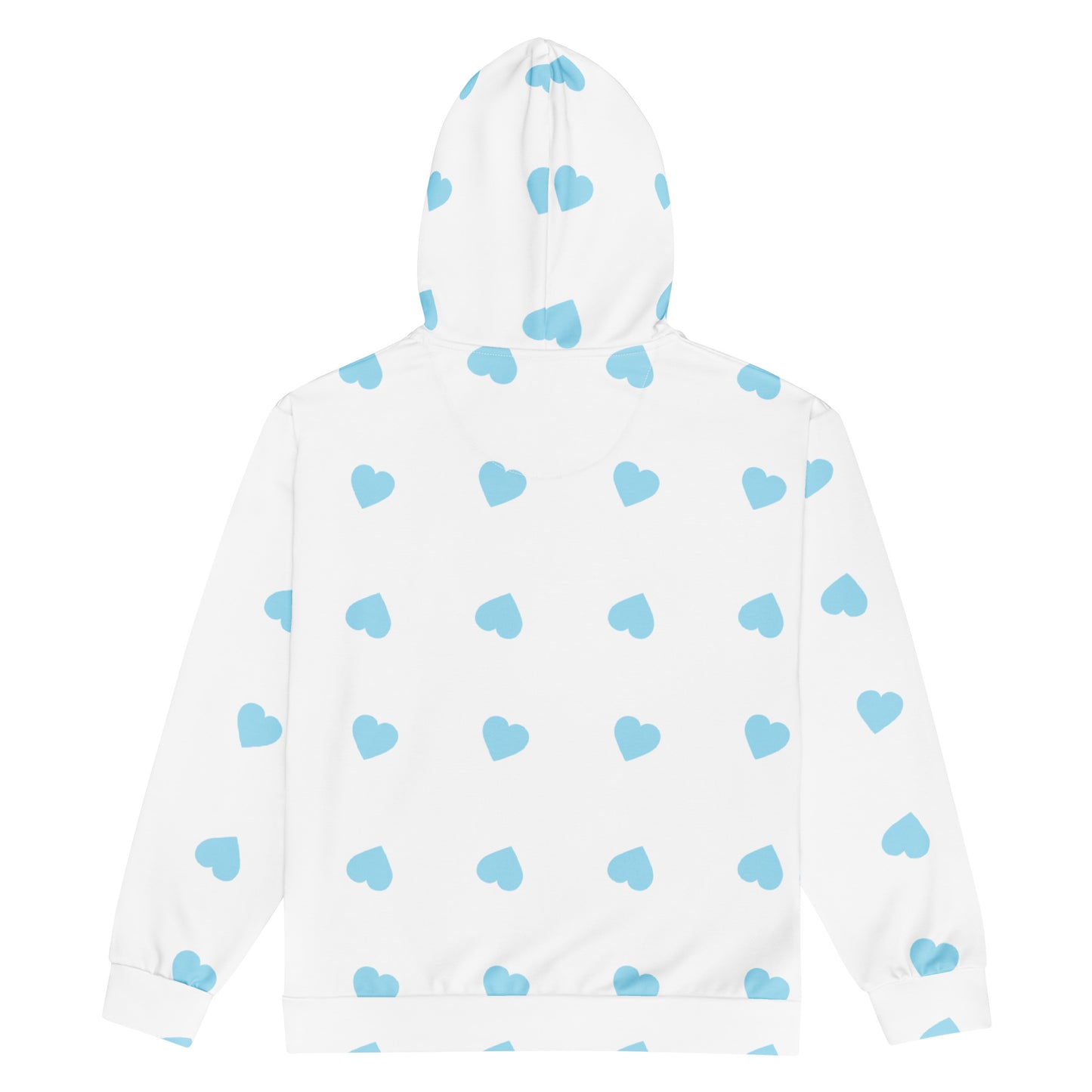 Blue Heart Zip Hoodie