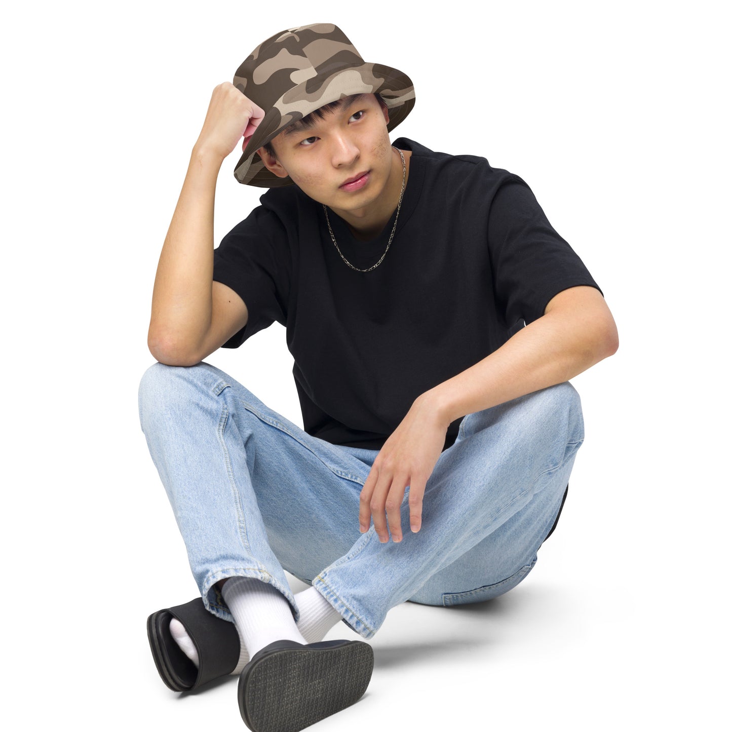 Brown Fatigue Bucket Hat