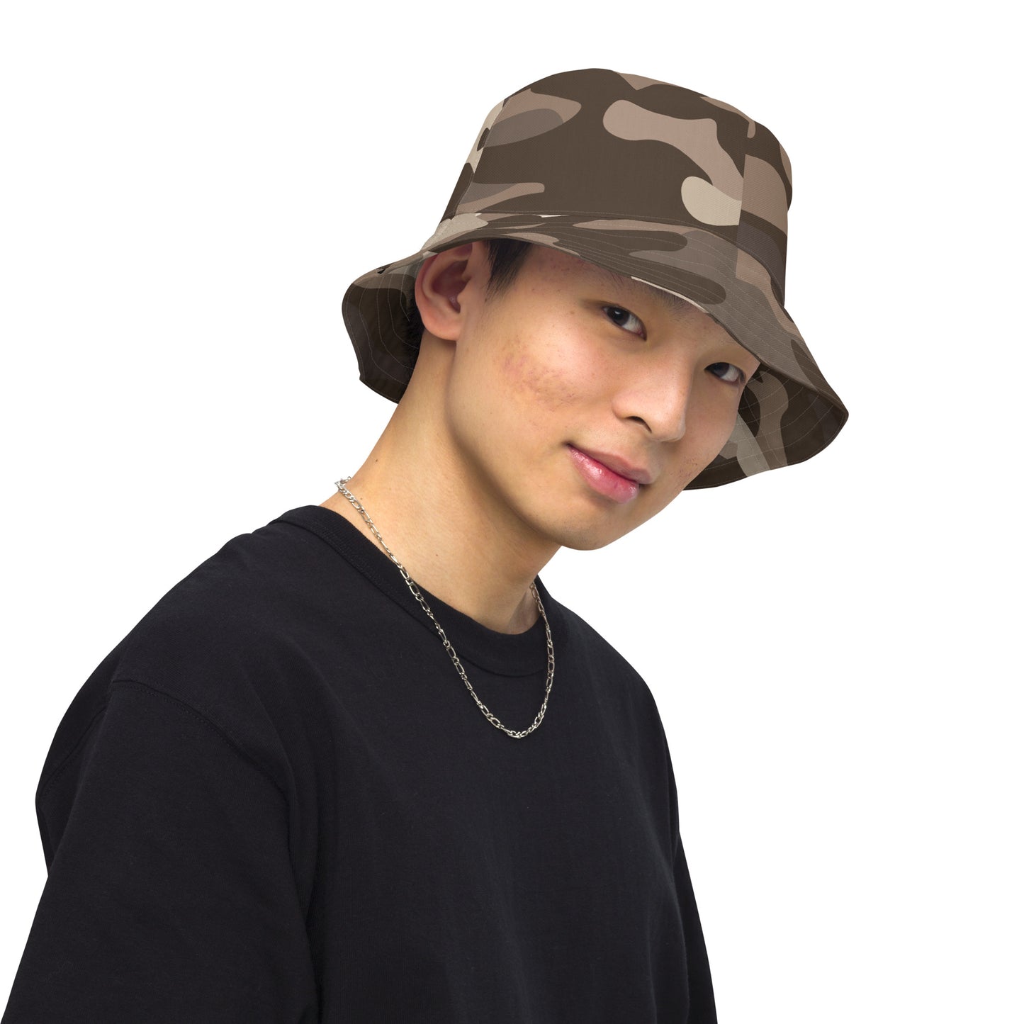 Brown Fatigue Bucket Hat