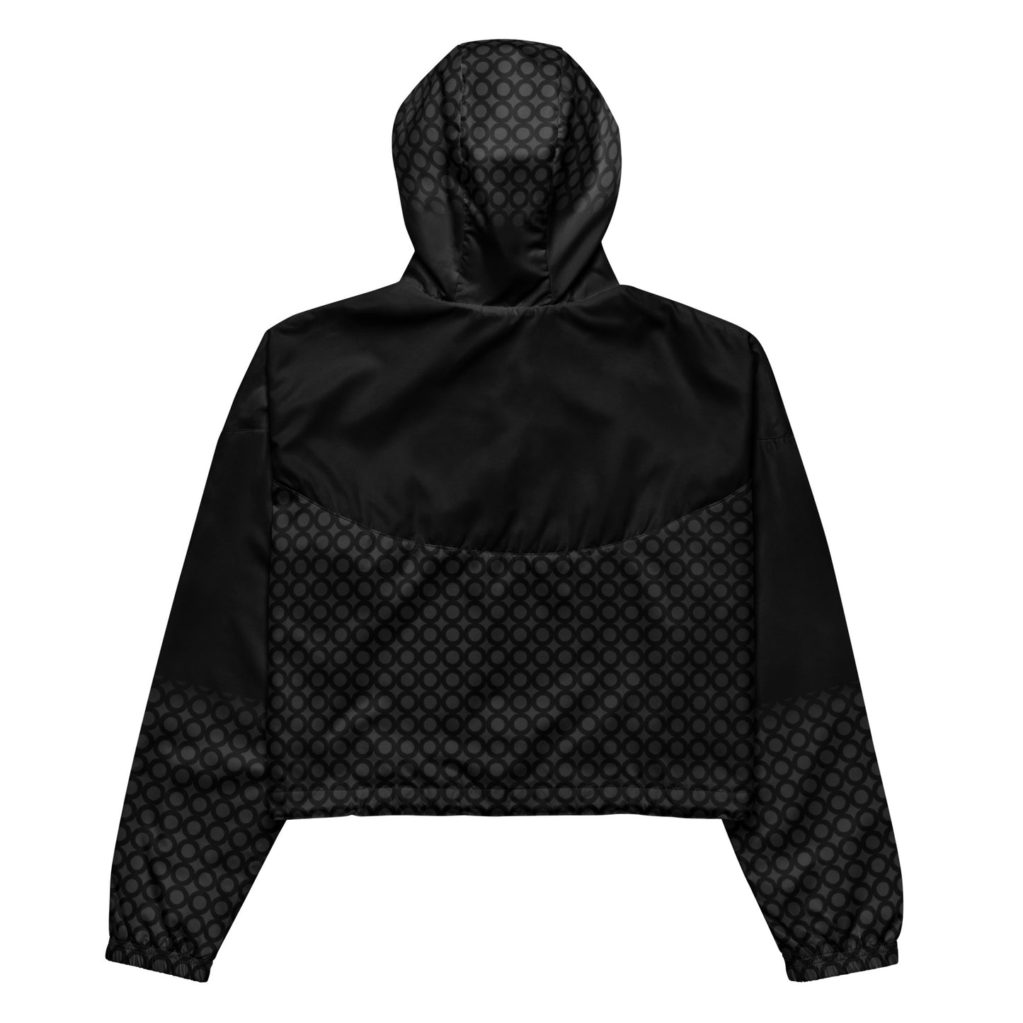 Black And Gray Women’s cropped windbreaker