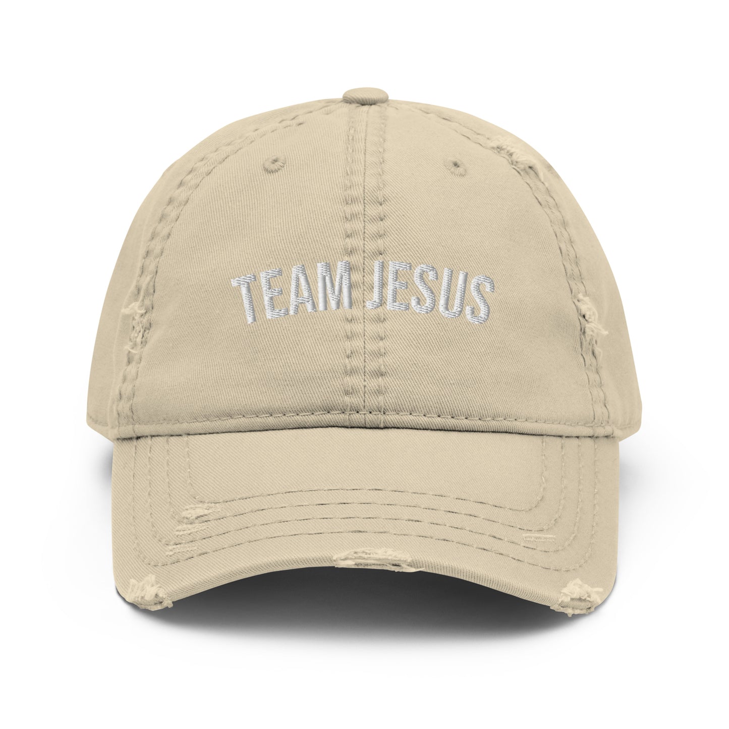Team Jesus Distressed Dad Hat