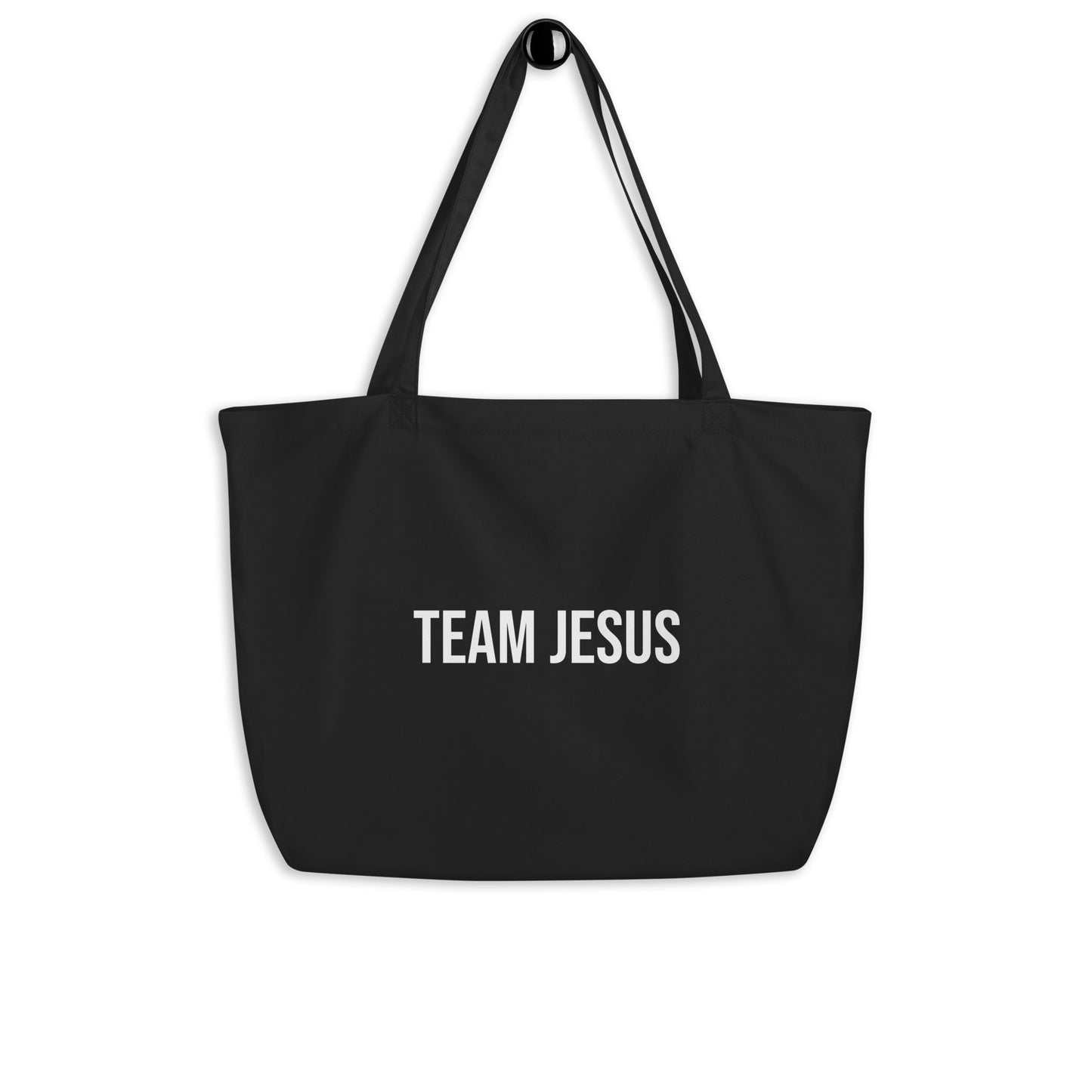 Team Jesus Large organic tote bag