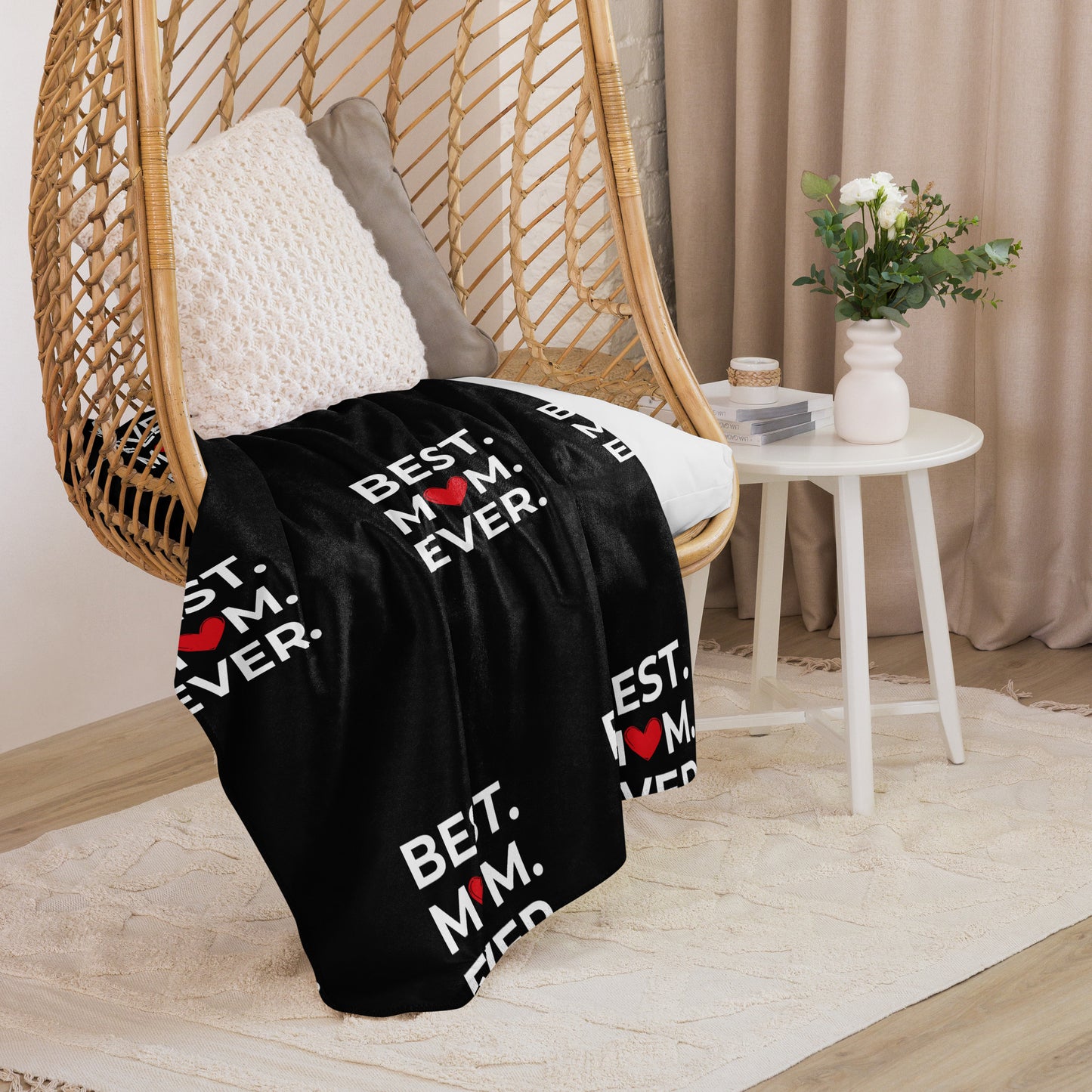 Best Mom Ever Sherpa blanket