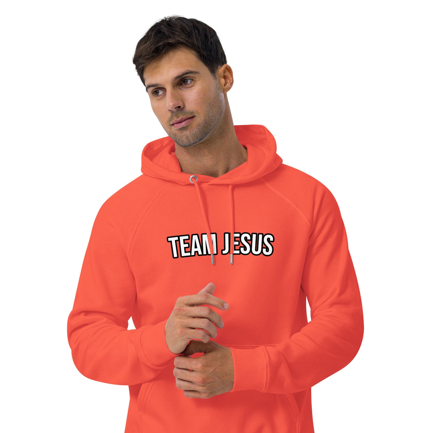 Team Jesus Unisex Eco Raglan Hoodie