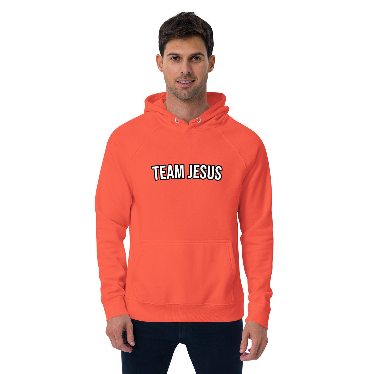 Team Jesus Unisex Eco Raglan Hoodie