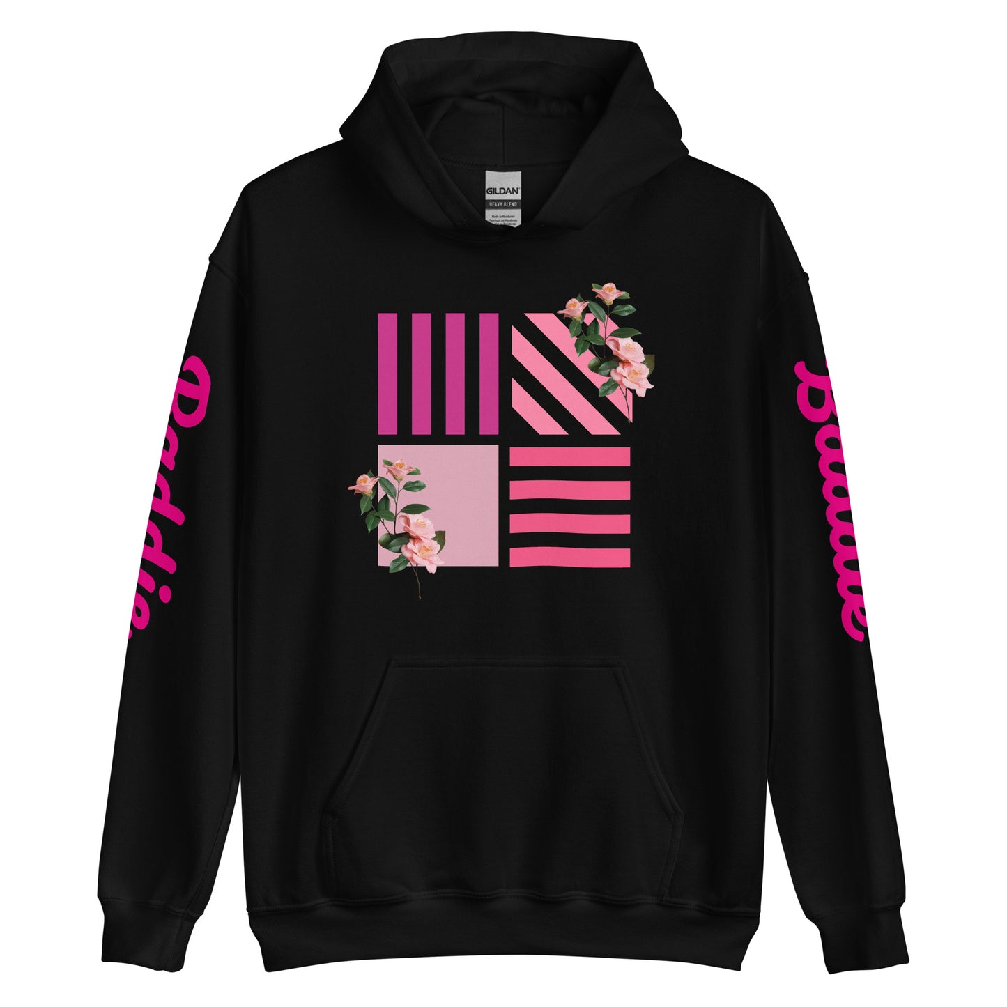 Rose on Hoodie Hoodie