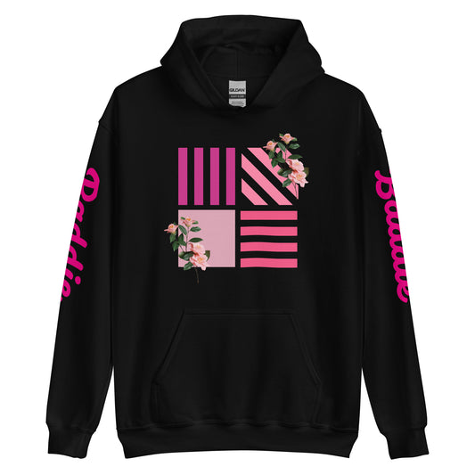 Rose on Hoodie Hoodie