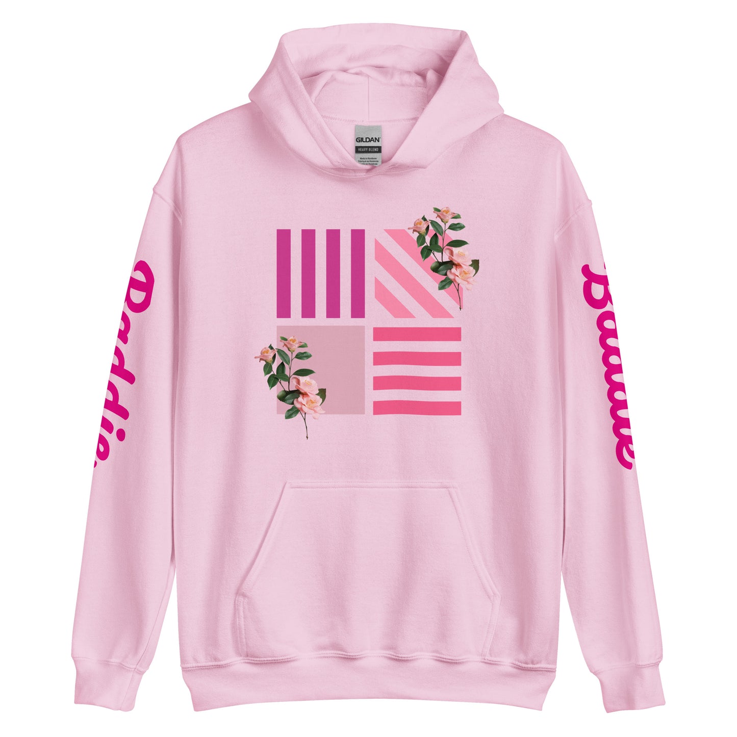 Rose on Hoodie Hoodie