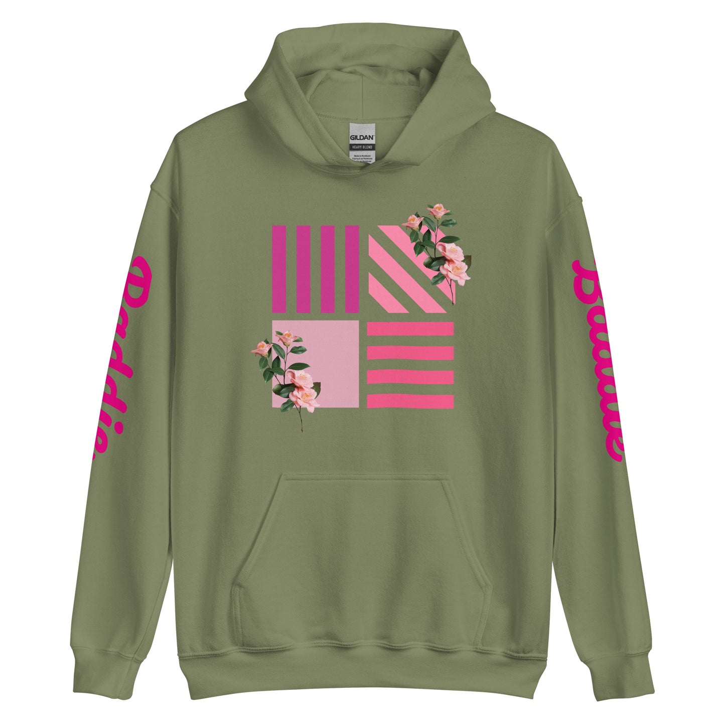 Rose on Hoodie Hoodie