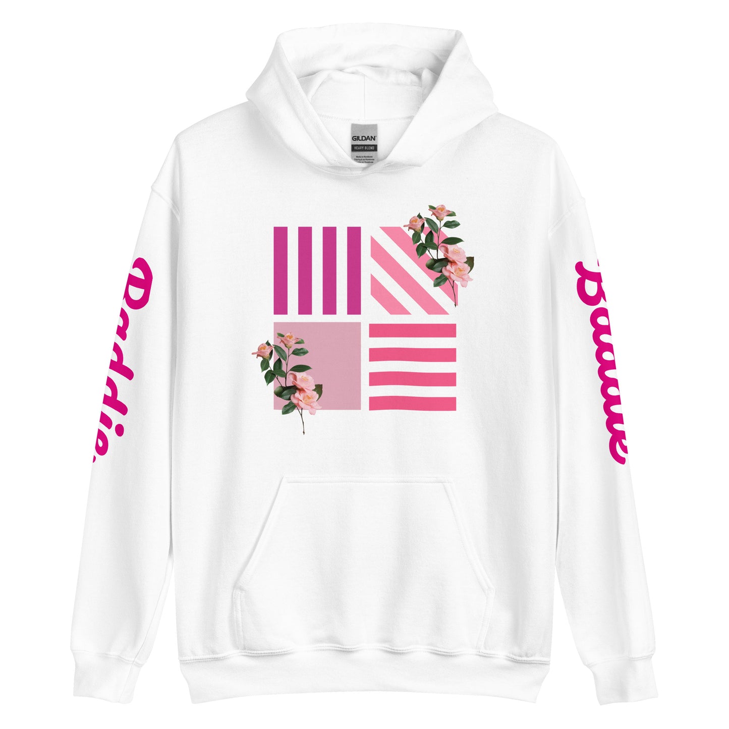 Rose on Hoodie Hoodie