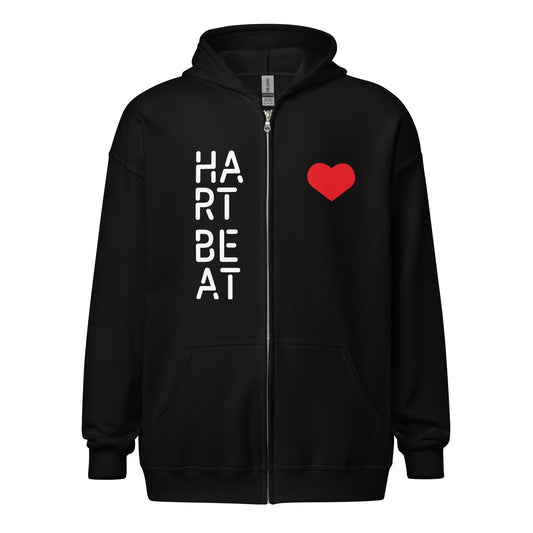 Heartbeat Unisex Heavy Blend Zip Hoodie
