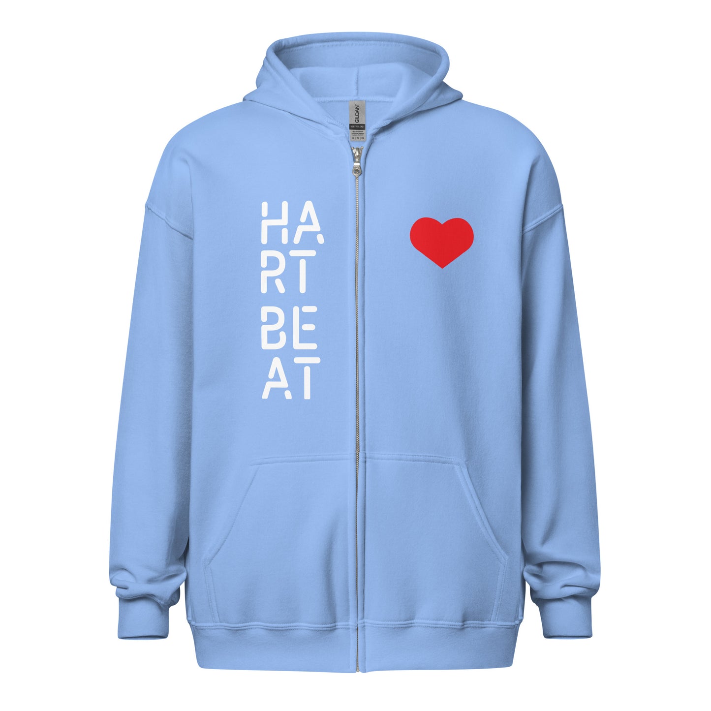 Heartbeat Unisex Heavy Blend Zip Hoodie