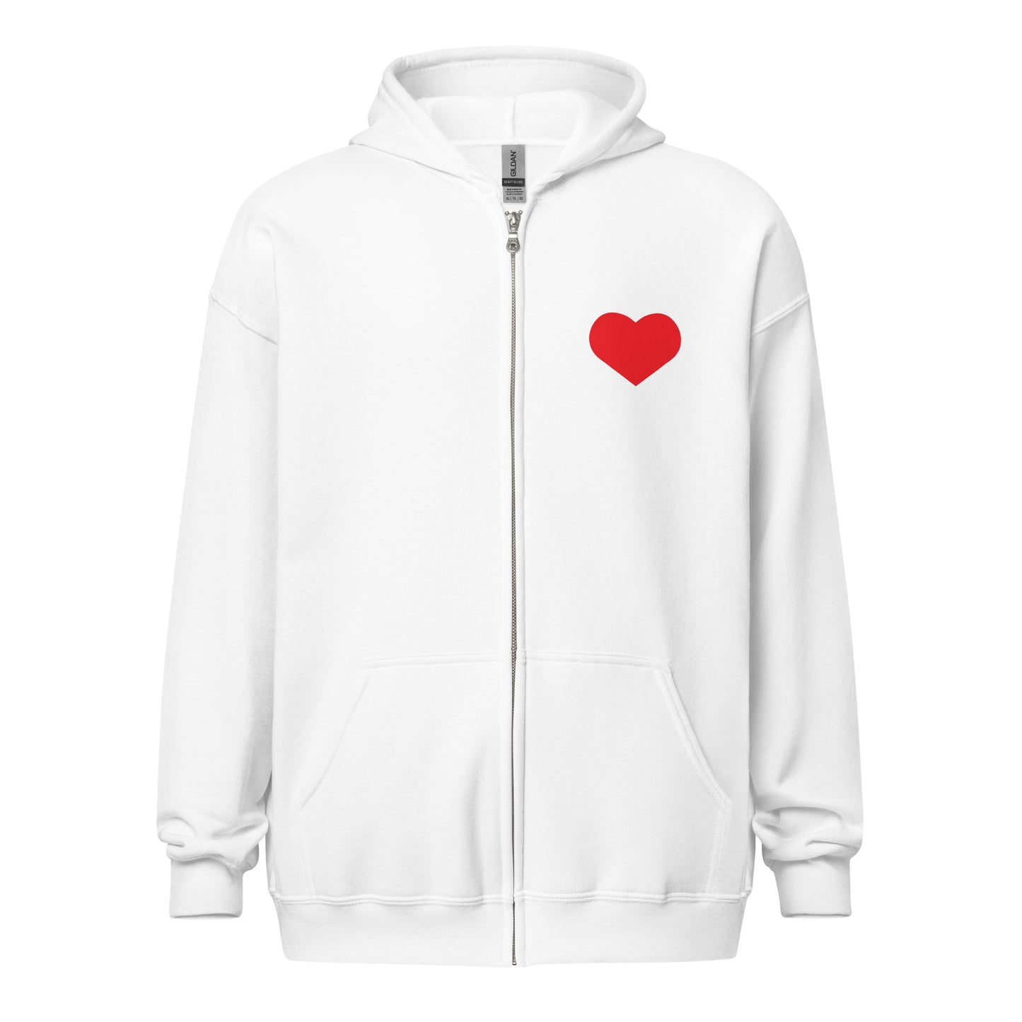 Heartbeat Unisex Heavy Blend Zip Hoodie