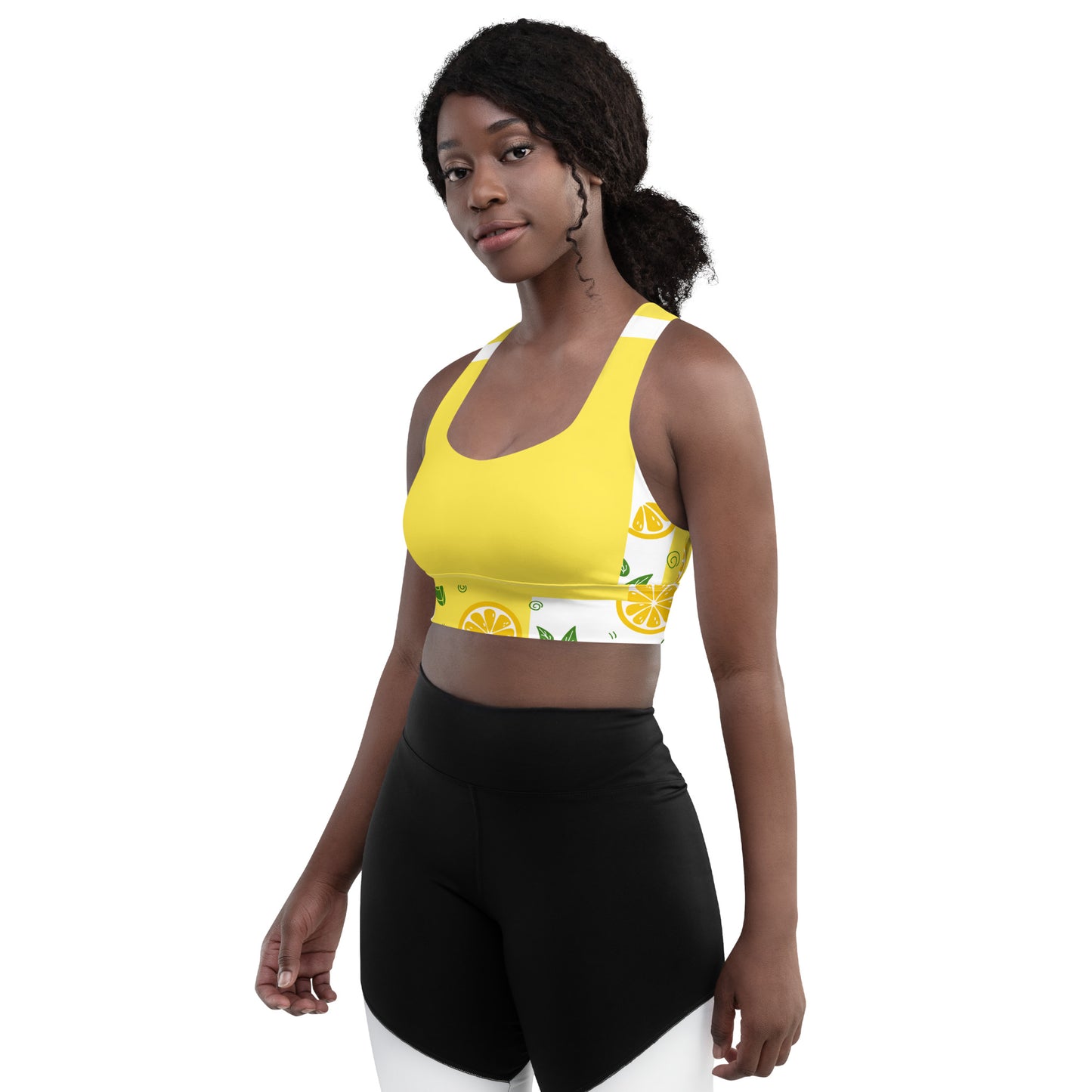 Lemon Longline sports bra