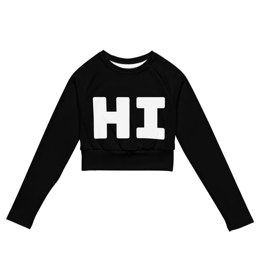 Hi Crop top in Black