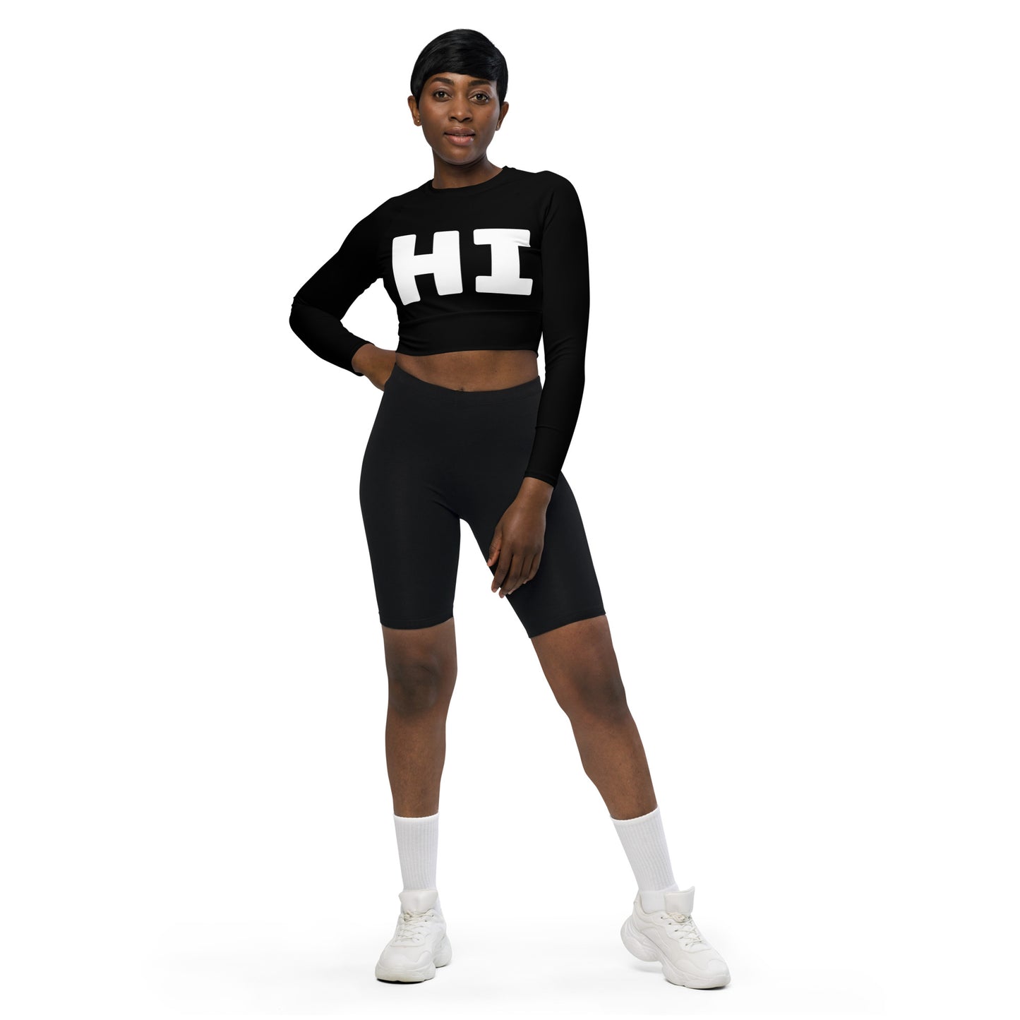 Hi Crop top in Black
