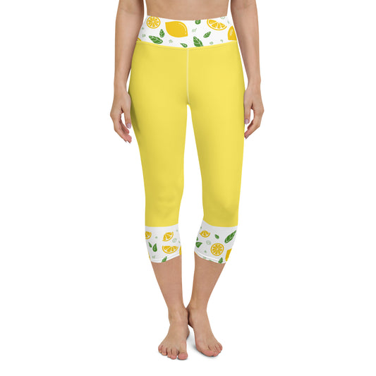 Lemon Yoga Capri Leggings