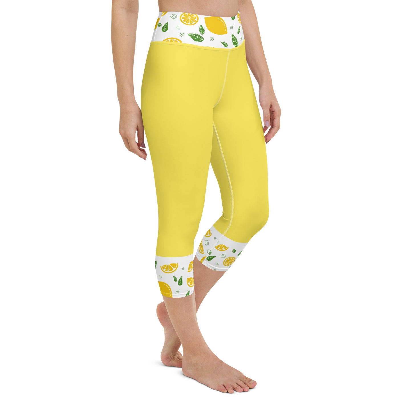 Lemon Yoga Capri Leggings