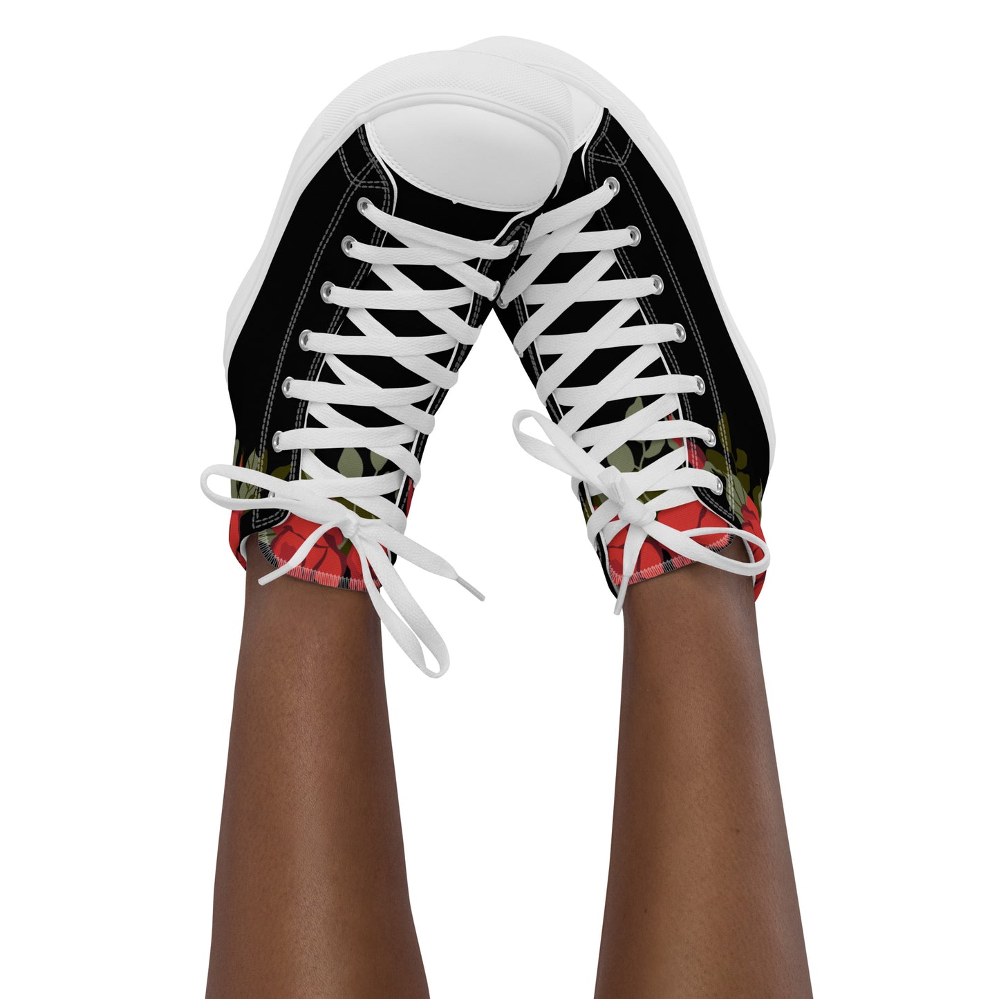 Rose Women’s high top canvas shoes