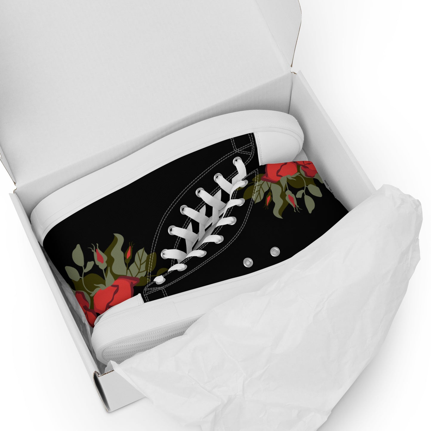 Rose Women’s high top canvas shoes