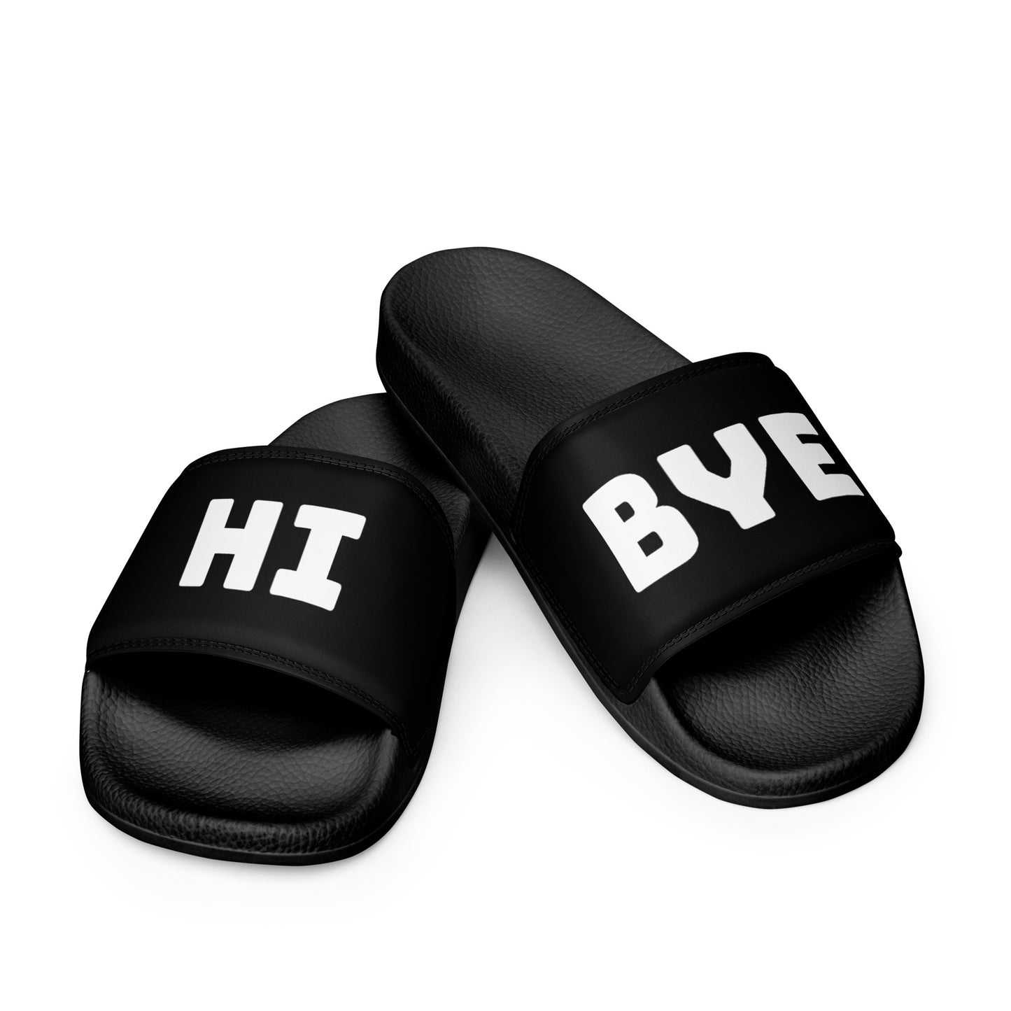 HI BYE BLACK Women's slides