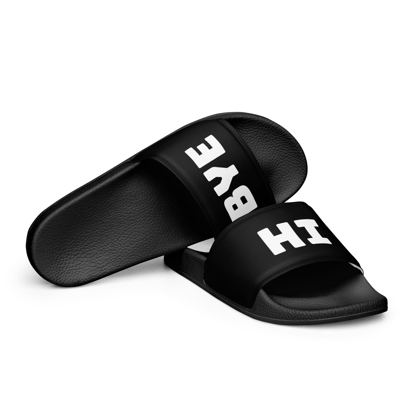 HI BYE BLACK Women's slides