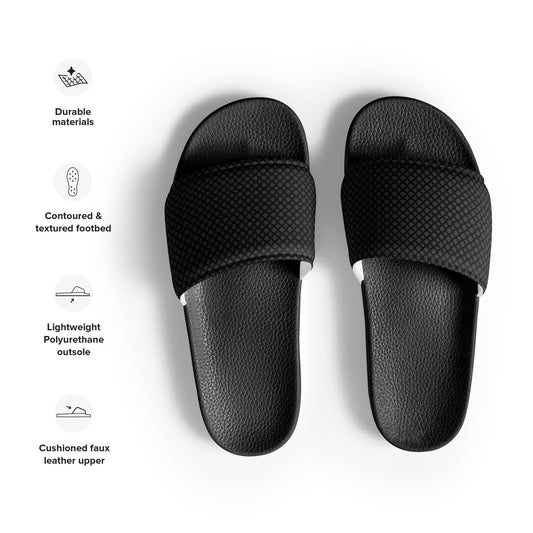 Black and Gray Women's slides