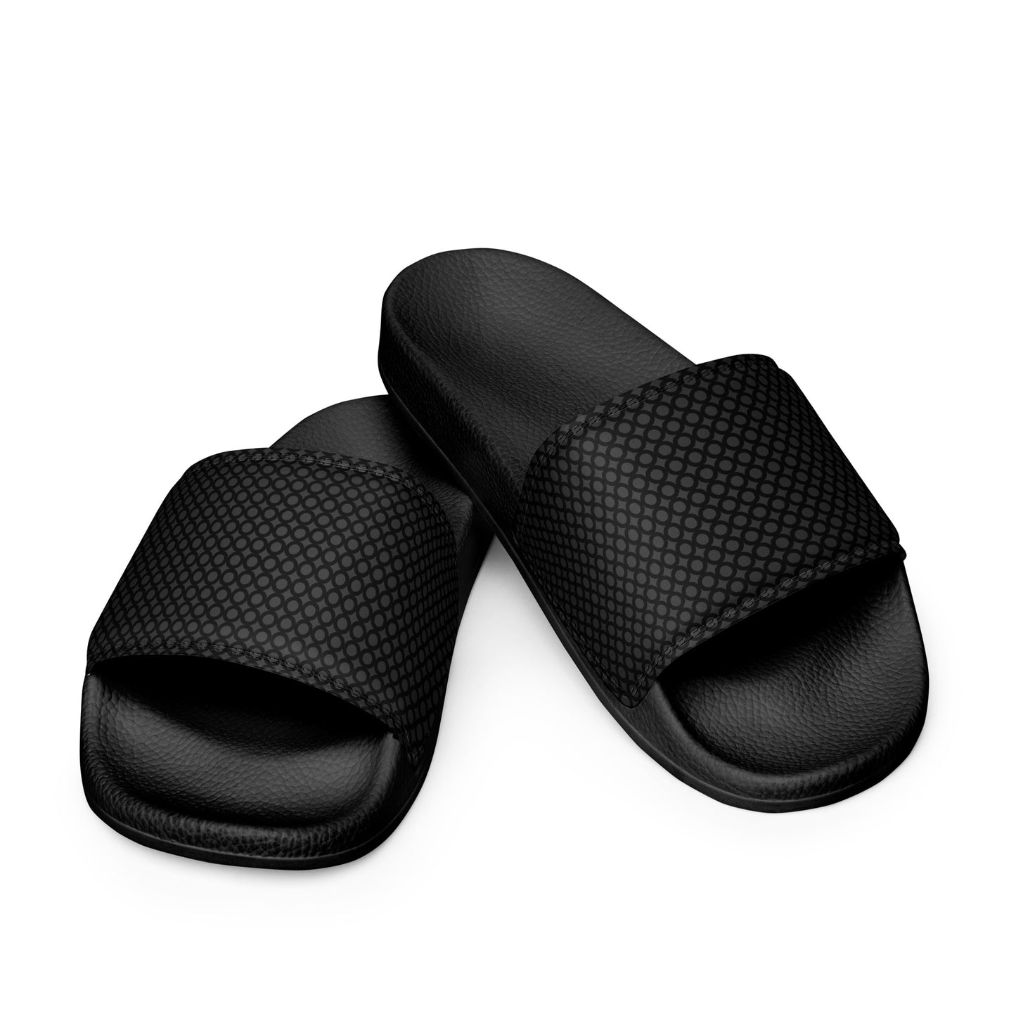 Black and Gray Women's slides