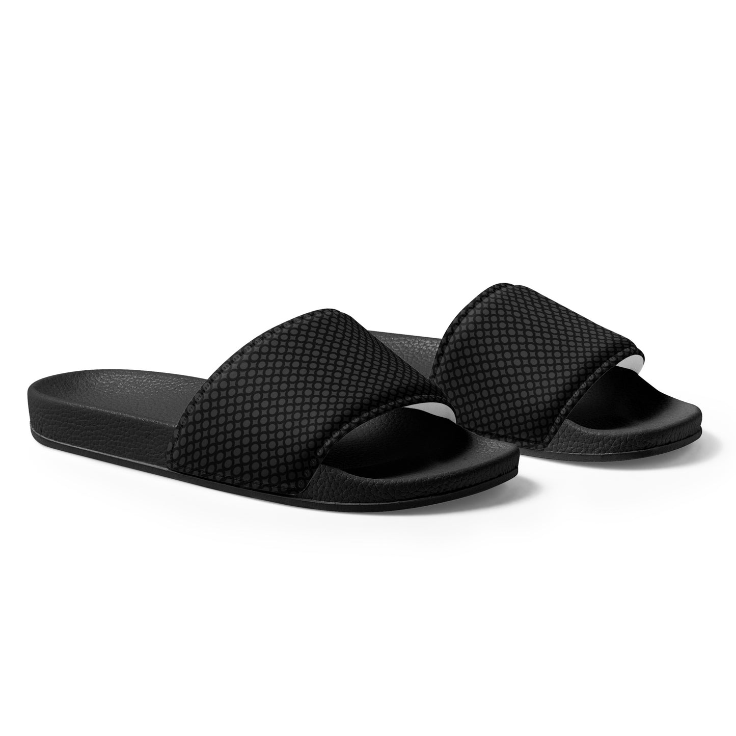 Black and Gray Women's slides