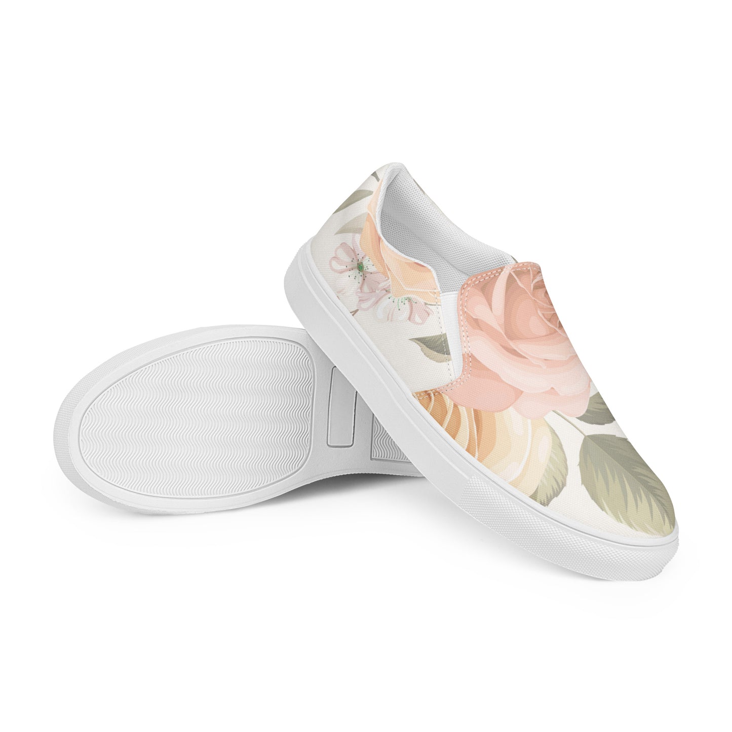 Women’s rose slip-on canvas shoes